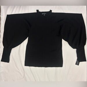 INC International Concepts Black off the shoulder Sweater